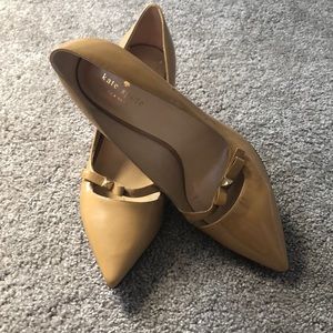 Kate Spade Brown / Nude Patent Leather heels